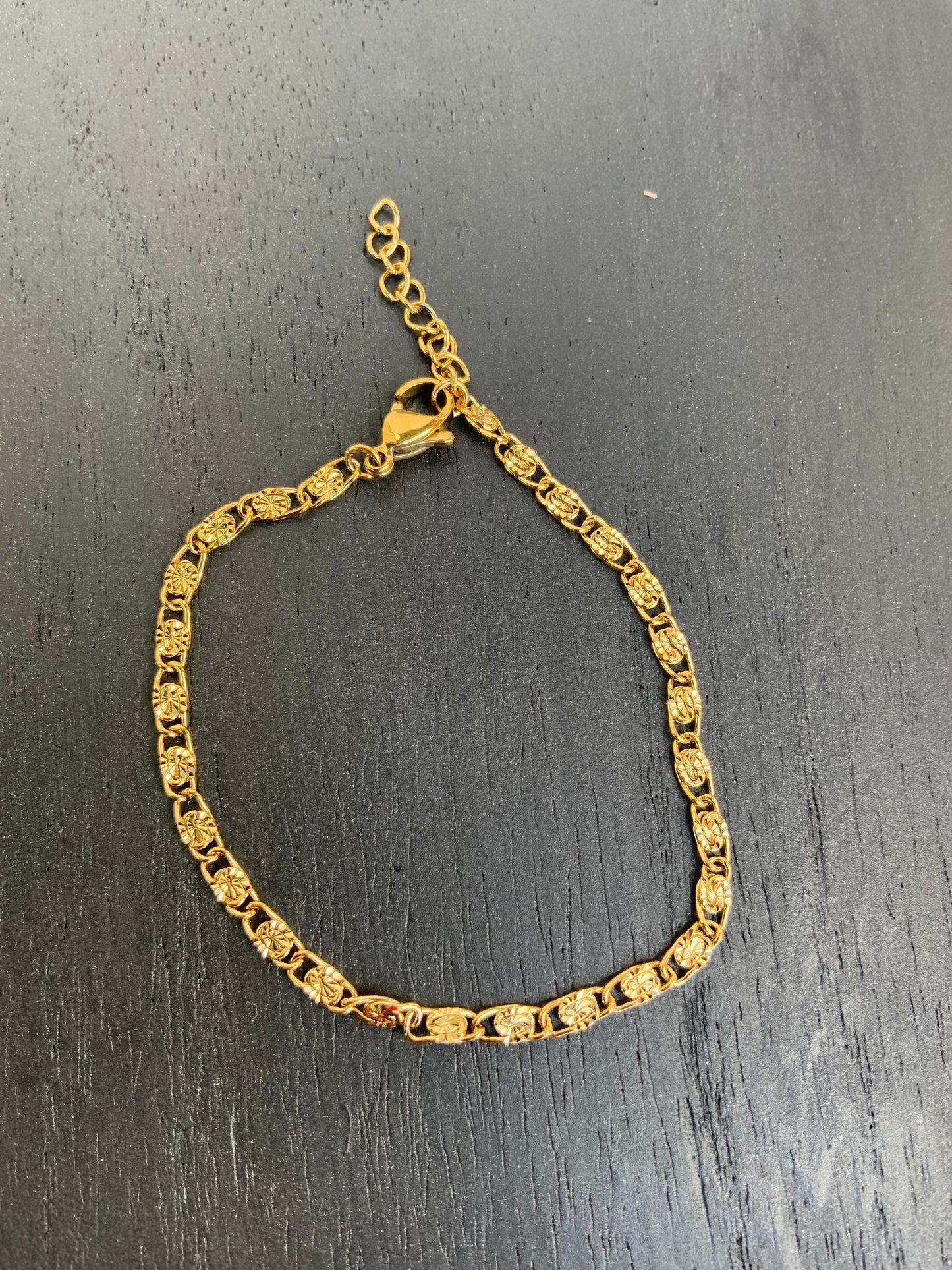 Vandfast fantasi armbånd 17 - 20 cm, 3,8 mm bred