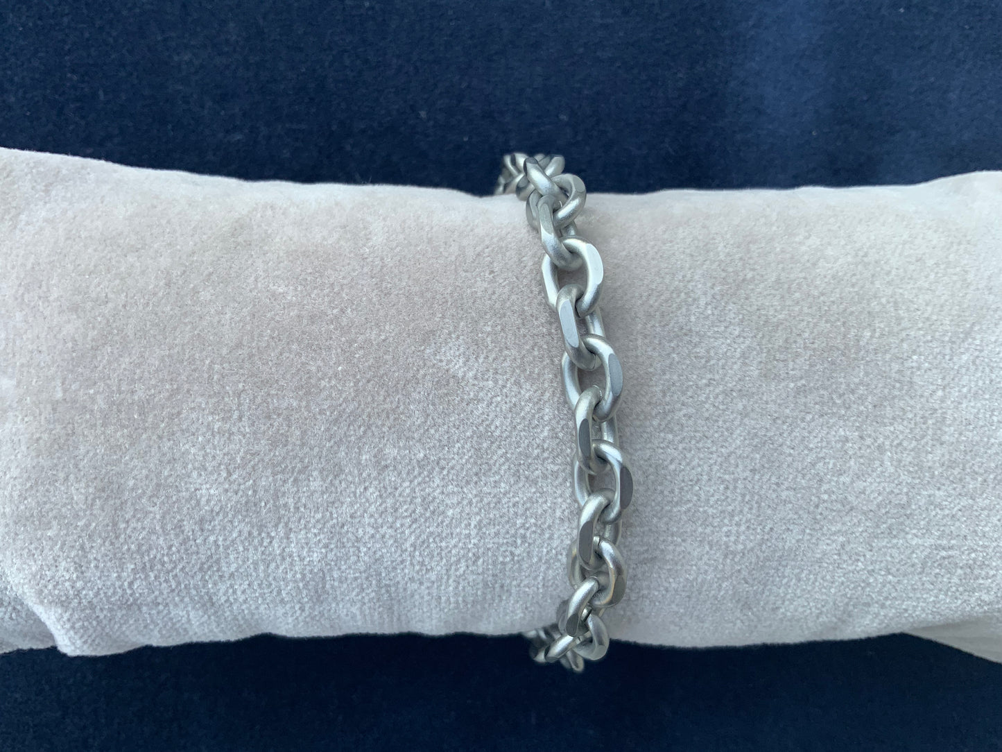 Vandfast armbånd stål, ankerkæde, 21 cm