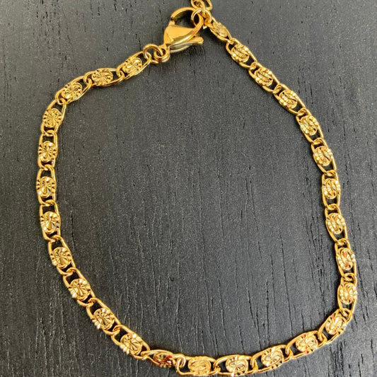 Vandfast fantasi armbånd 17 - 20 cm, 3,0 mm bred