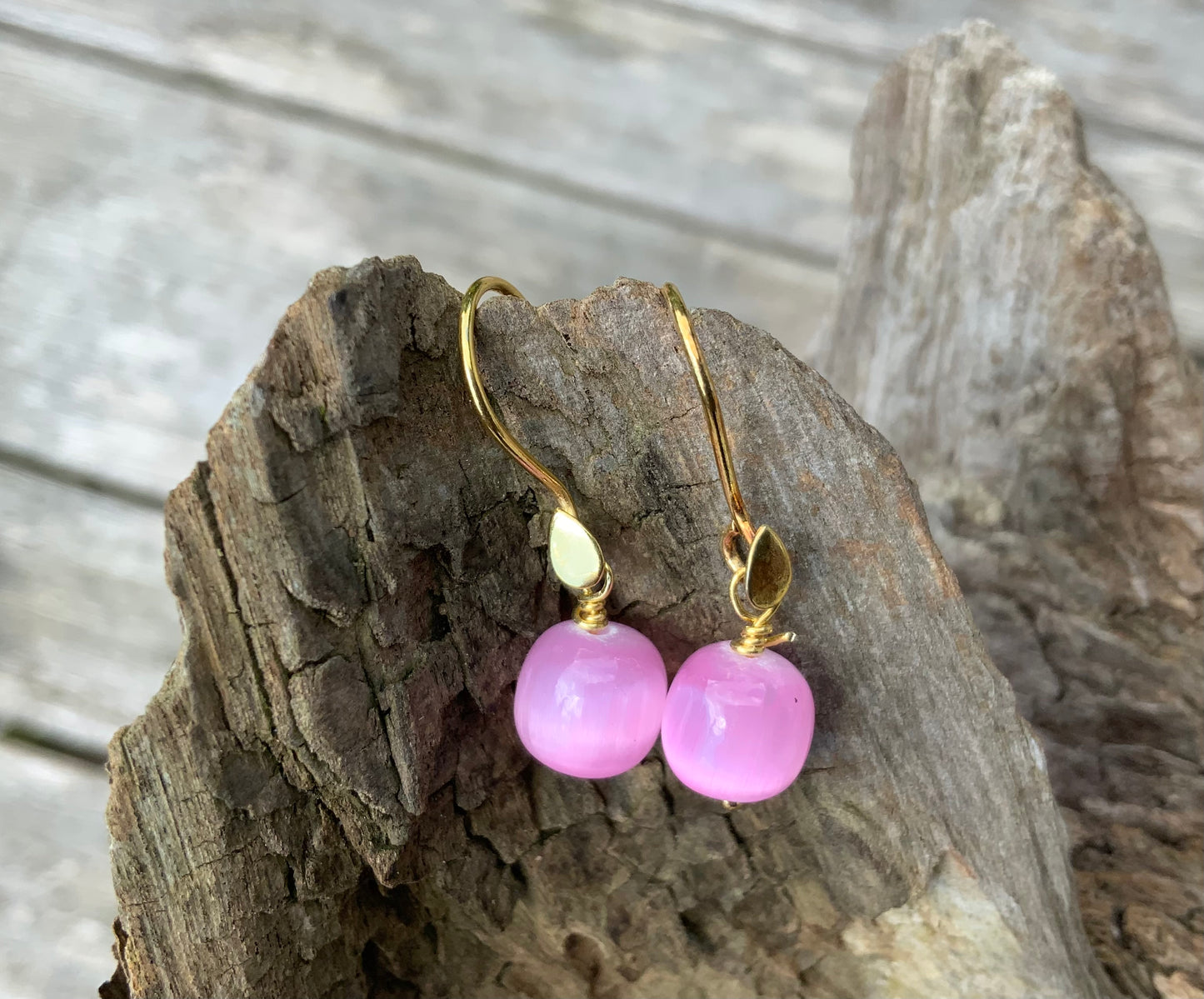 Selenit armbånd i rosa sten